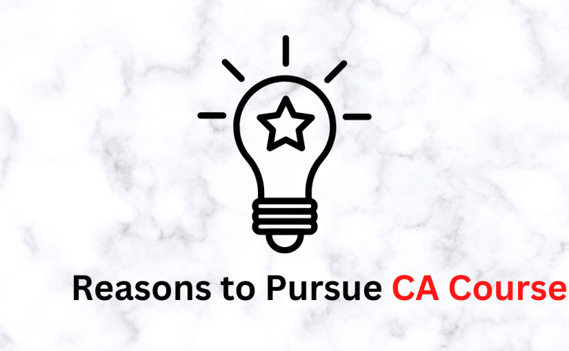 Reasons To Pursue CA Course