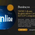 MSME Udyam Registration Certificate for LLP Company in India